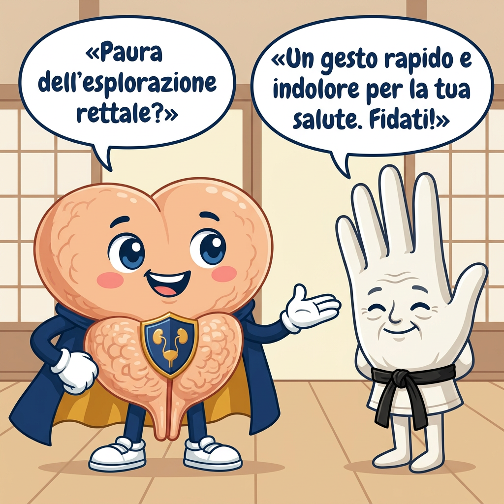 Vignetta di copertina: La Prostata Felice e il Guanto Sensei