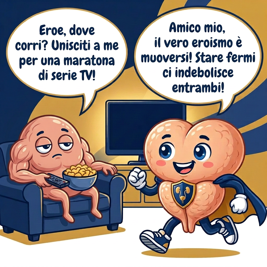 Vignetta: La Prostata Felice e il tranello del divano